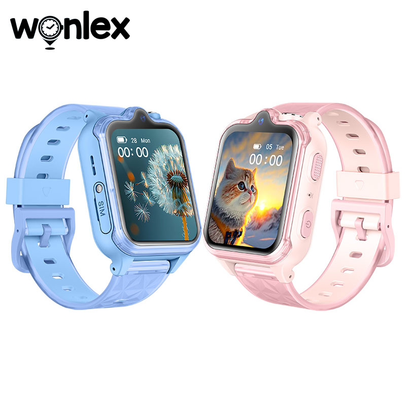 Fall Detection Watch - Wonlex 4G キッズスマートウォッチ KT42 GPSリアルタイム位置情報 2+16GBメモリ