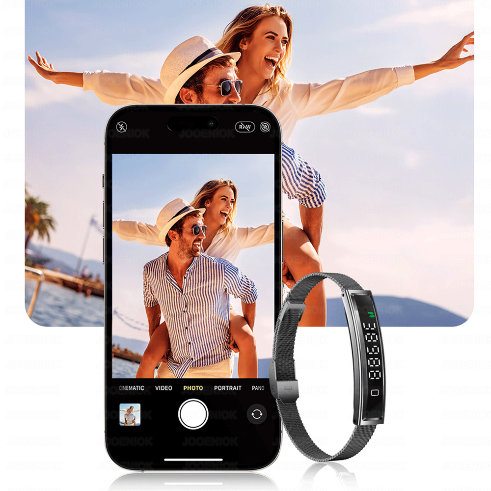 新型スポーツ防水スマートバンドブレスレット ジェスチャーコン - Fall Detection Watch のレビューと価格